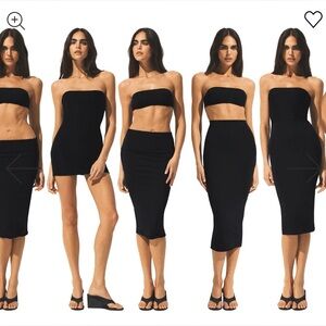 NWT Skims Iconic Swim Convertible Swim Dress Size Large in Obsidian